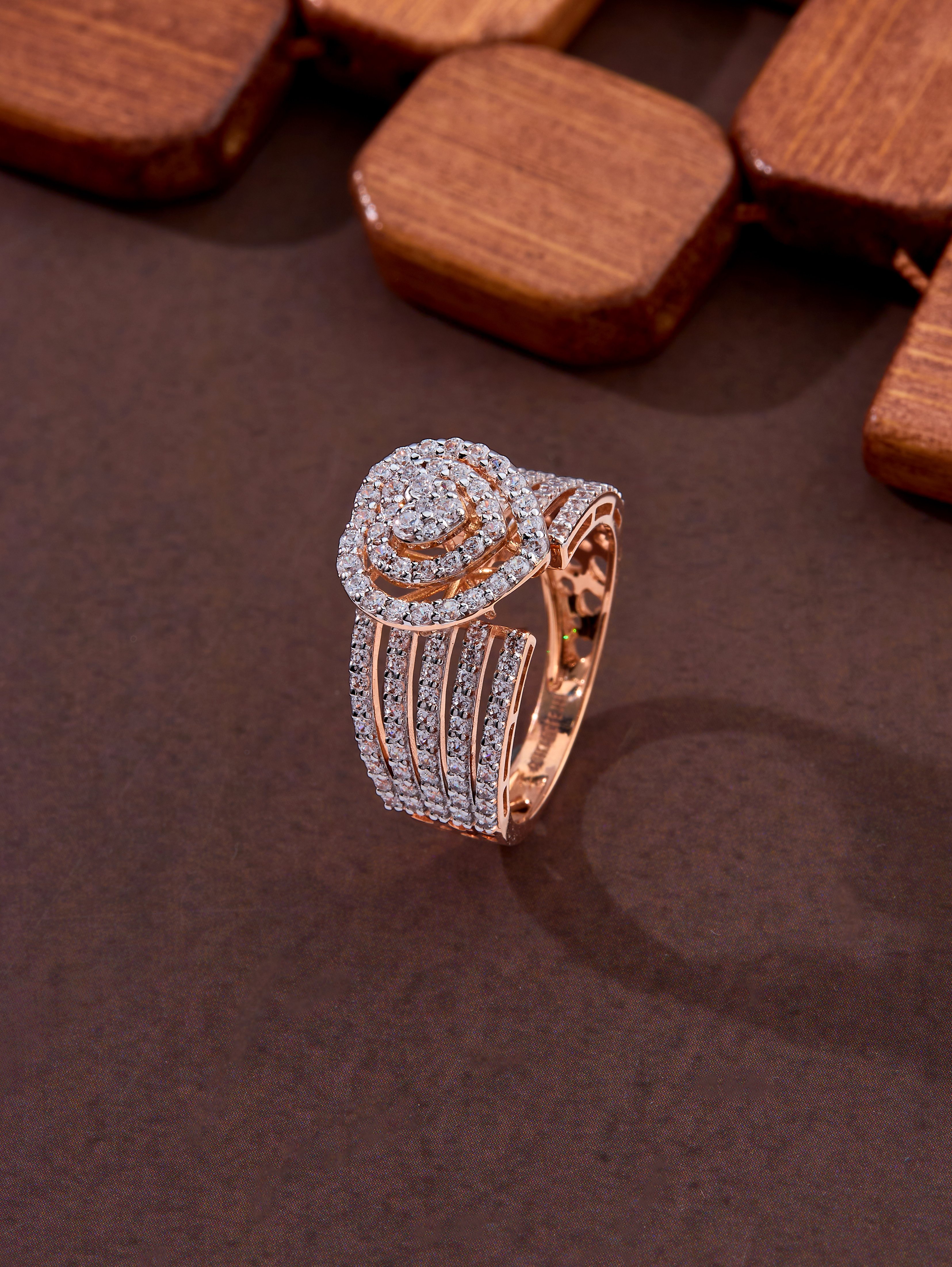 Derora Rings Tiara Gold